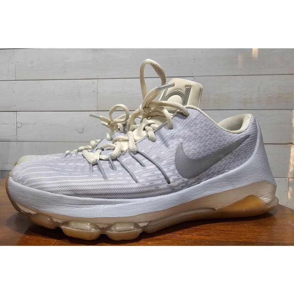 Nike KD 8 Easter Wolf Grey Metallic Silver Youth Sz 6